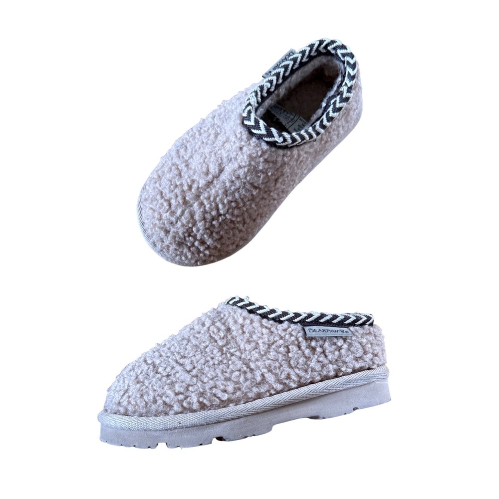 Bearpaw Snuggle Tabitha girls faux fur slip‎ on slippers